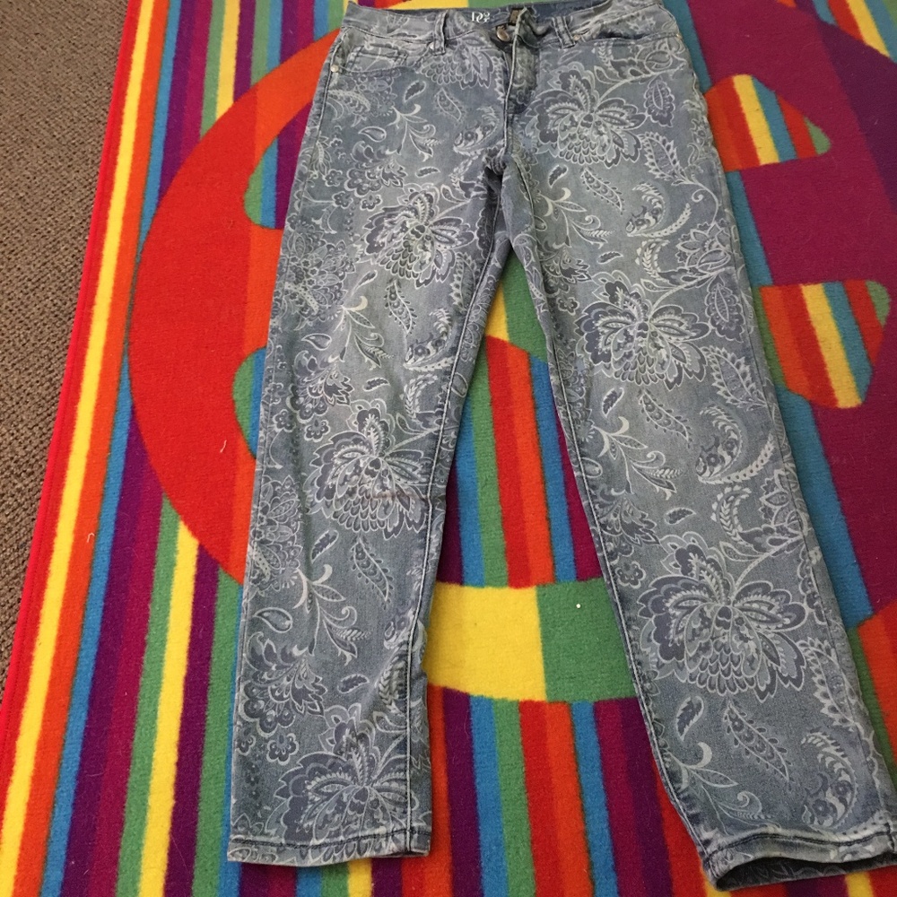 Jeans floral 8p